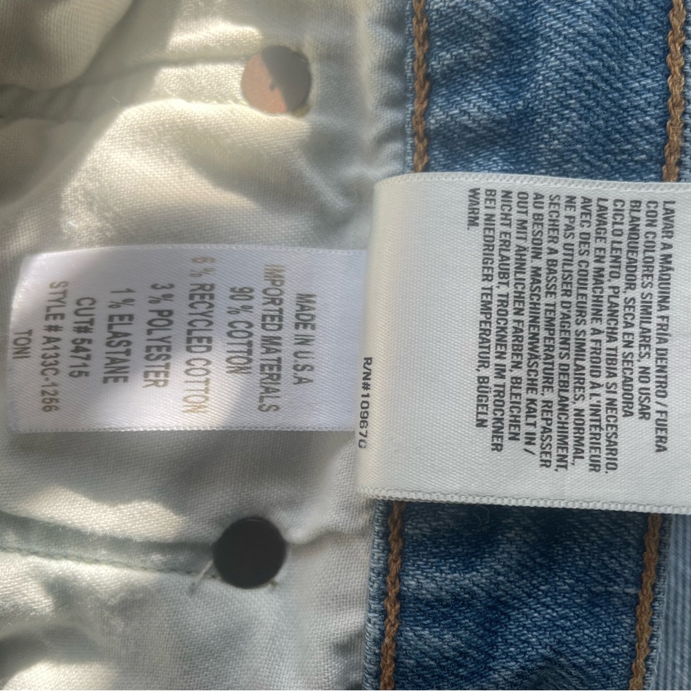 Agolde Jeans. EUC Toni high rise straight 31 - Picture 5 of 5